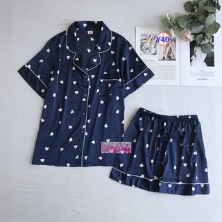 Pijama Lụa Cộc Tay Cao Cấp Y40