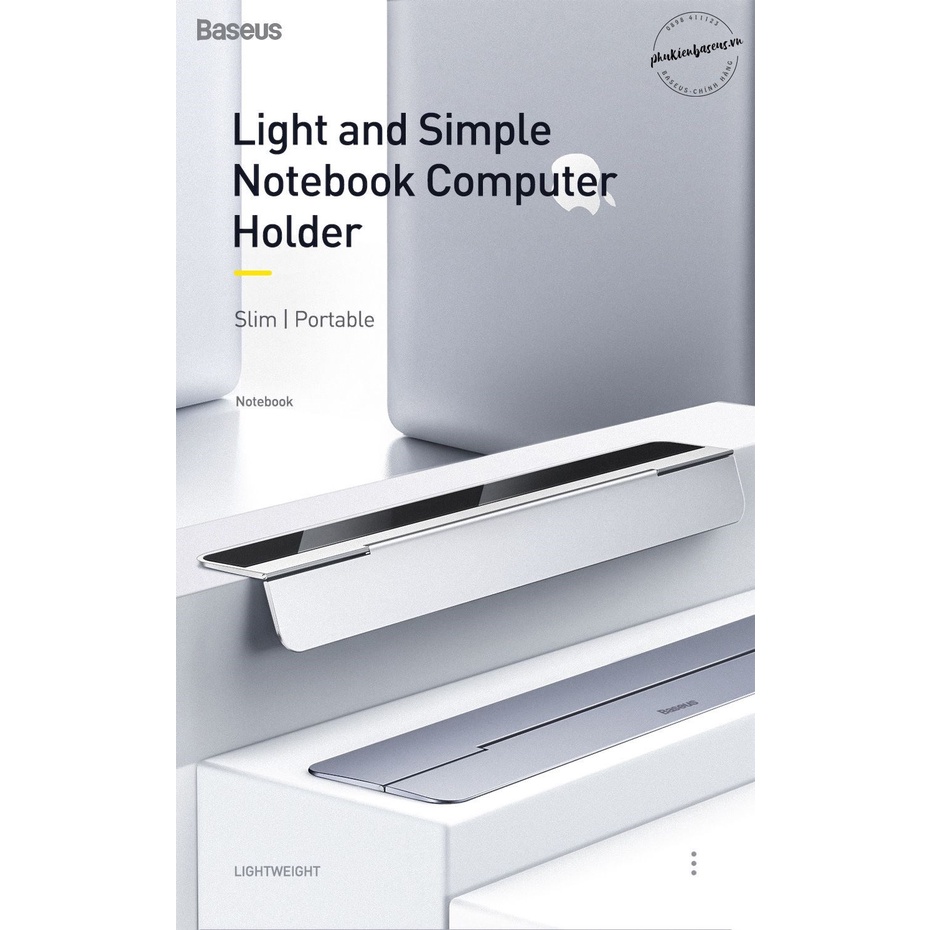 Đế tản nhiệt laptop Baseus Papery Notebook Holder dạng xếp, siêu mỏng
