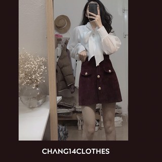 chân váy nhung