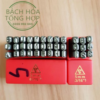 Bộ Đột Chữ Và Số 5mm Chuyên Dụng đóng số khung số máy đa năng nhiều chất liệu