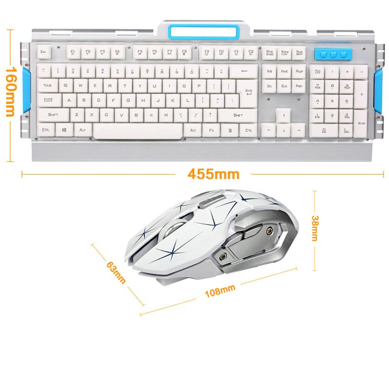 Combo bàn phím và chuột không dây thời trang HK50