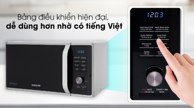 Lò vi sóng có nướng Samsung MG23K3575AS/SV 23 lít (Miễn phí giao tại HCM-ngoài tỉnh liên hệ shop)