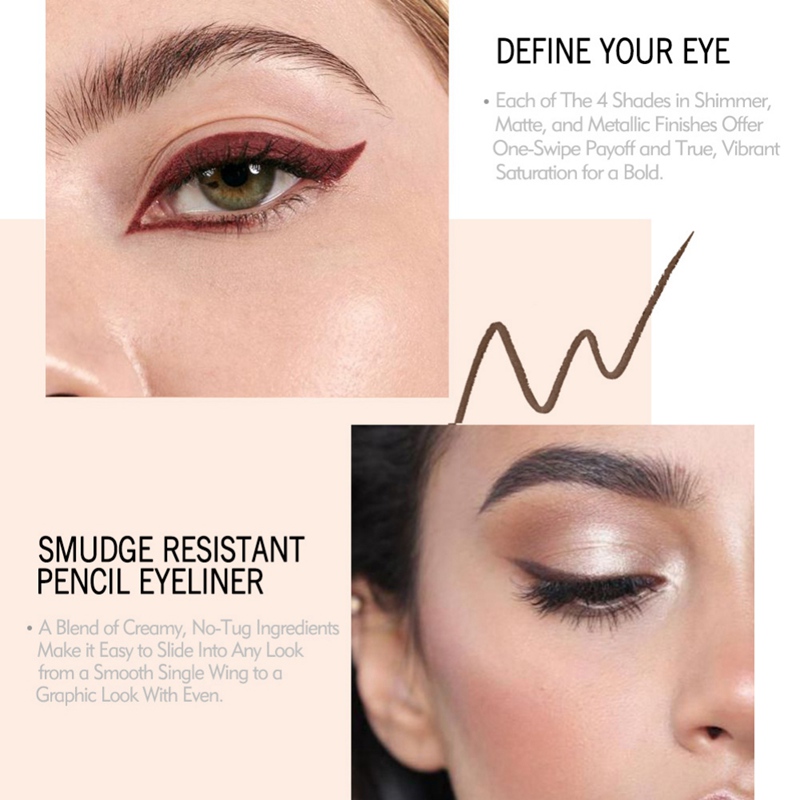 [Hàng mới về] Bút kẻ mắt trang điểm KIMUSE ánh nhũ lì lâu trôi chống thấm nước dễ sử dụng tiện lợi | BigBuy360 - bigbuy360.vn