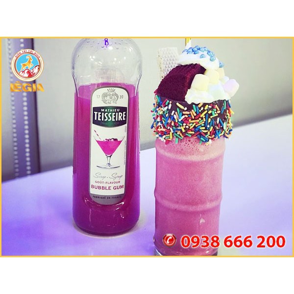 SIRO TEISSEIRE KẸO CAO SU - TEISSEIRE BUBBLE GUM SYRUP