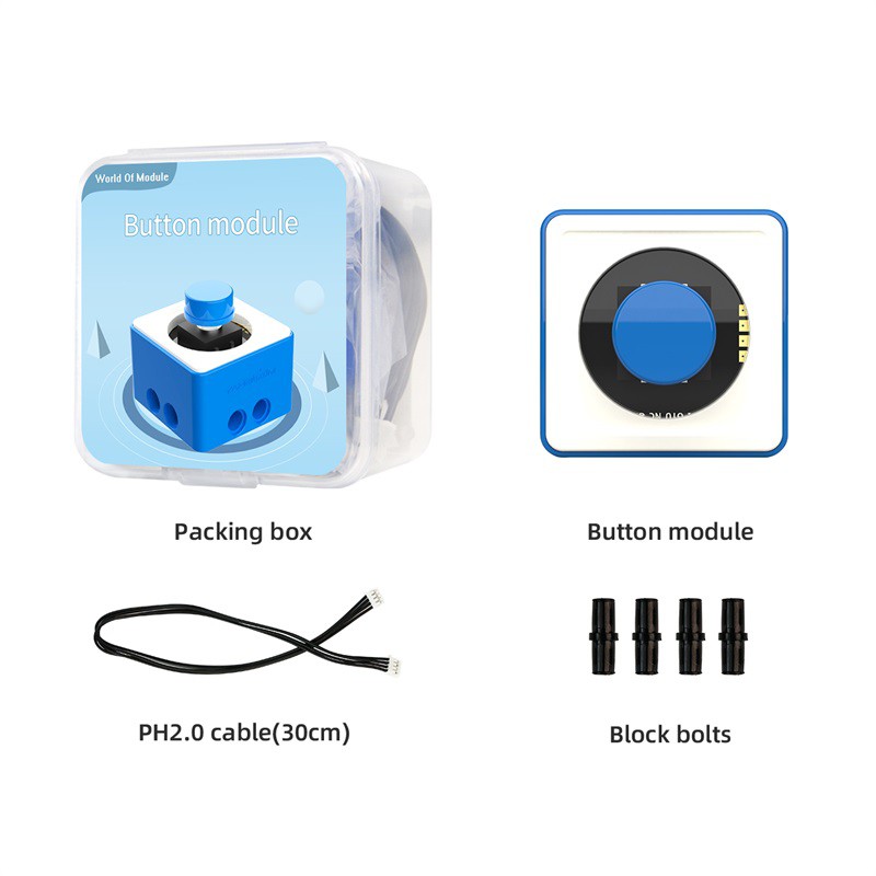 Nút nhấn dạng block kết nối lego sử dụng cho micro:bit