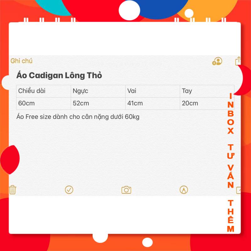 Áo Cadigan Dạ Len Lông Thỏ Cổ Tim Vạt Viền Cúc Tròn VyQuiLaiBR Shop | BigBuy360 - bigbuy360.vn