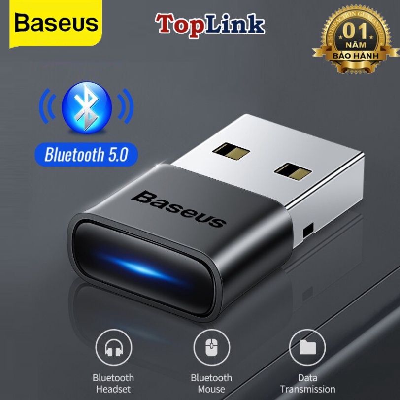 Usb Bluetooth Adapter Dongle Audio Receiver Basues BA04 Tốc Độ Cao Bluetooth 5.0 Hoạt Động Tốt Trong 20m