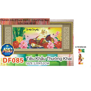 Tranh đính đá PHẬT DI LẠC DF085(120x52cm) chưa đính