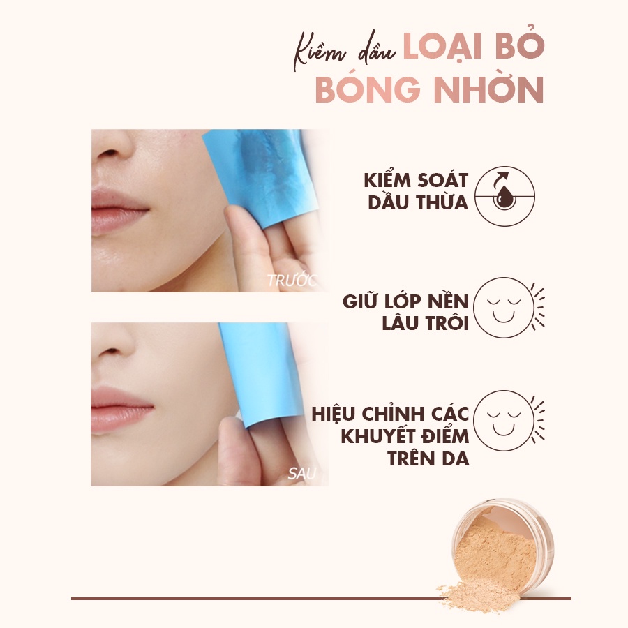 Phấn Phủ Dạng Bột Silkygirl Shine Free Loose Powder 10g