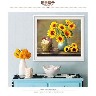 Tranh đính đá H838 - Hoa hướng dương