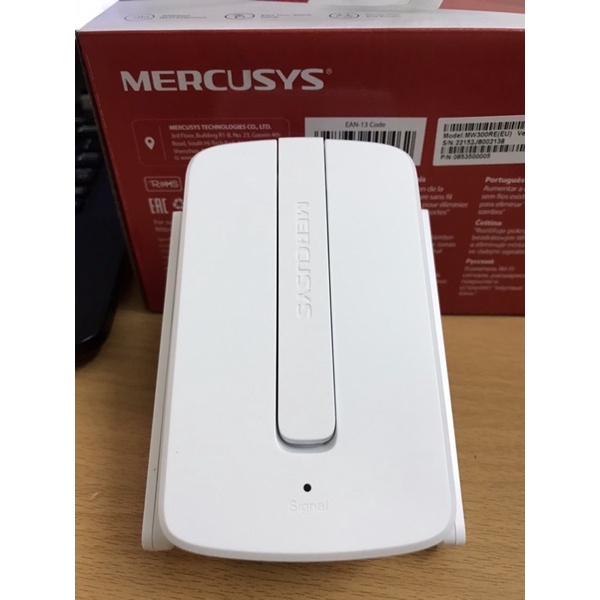 Thiết bị kích sóng wifi MERCURYS 3 râu MW300RE repeater mở rộng sóng wifi lên đến 300Mp chính hãng