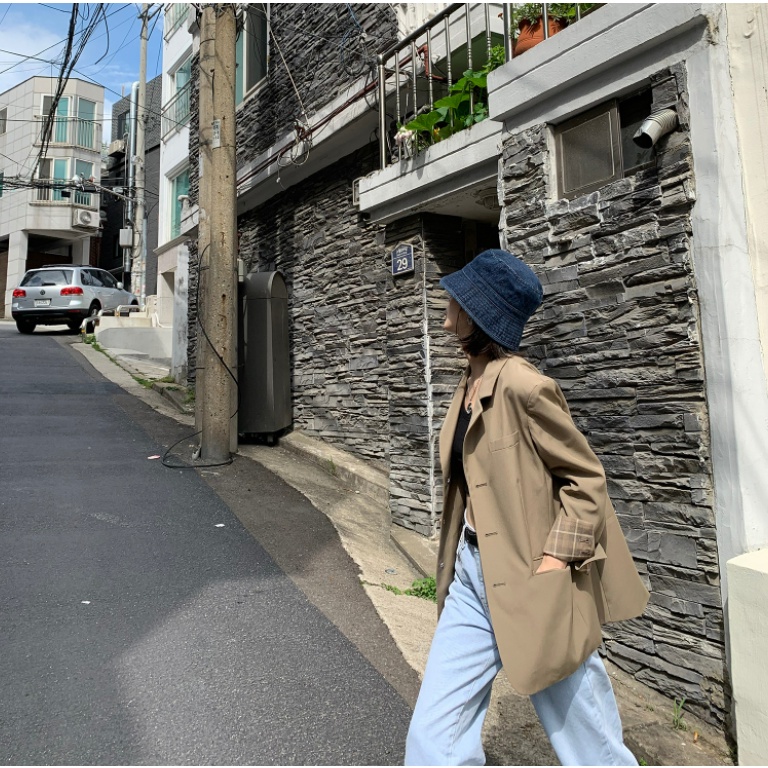 [SẴN]- Mũ nón bucket denim phong cách Ulzzang (M55)