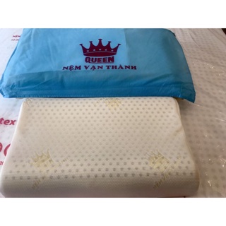 Gối 100% Cao Su Thiên Nhiên Vạn Thành dợn sóng size 37x58x10cm