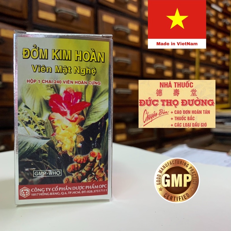 Viên mật nghệ ĐỞM KIM HOÀN OPC ( Hộp 240 viên HC) - Giúp giảm đau dạ dày, gan, đau thượng vị - Hàng chính hãng OPC