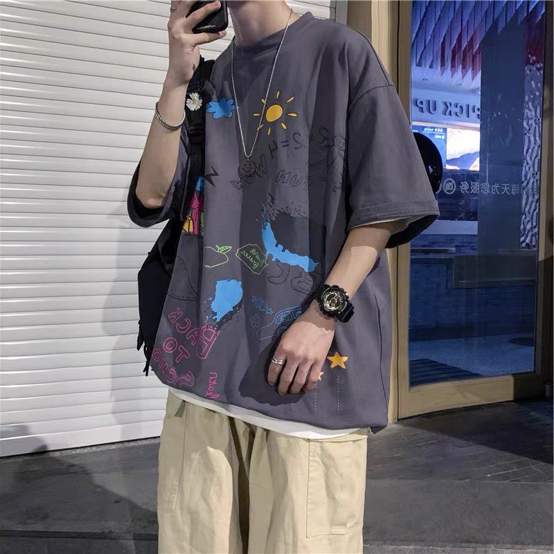 Áo phông nam nữ unisex IN HÌNH SIÊU HOT tay lỡ oversize, chất liệu cotton | BigBuy360 - bigbuy360.vn