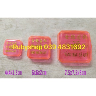 Combo hộp nhựa vuông đựng trang sức (3 kích cỡ lớn, nhỏ)