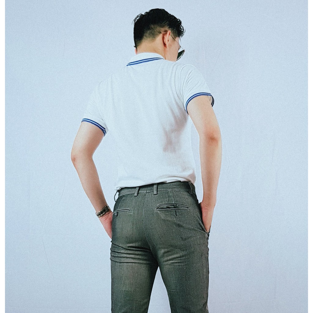 Áo thun polo cổ bẻ phối viền vải cá sấu cotton xuất xịn, chuẩn form, sang trọng, trẻ trung và tinh tế - HQPOLO