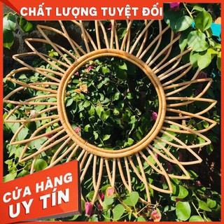 [Khuyến Mãi Sốc] gương mây tre đan decor CAO CẤP