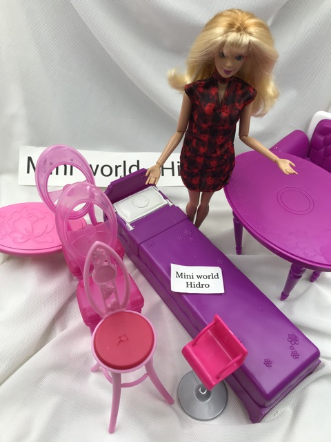 Nội thất chính hãng búp bê Barbie. Tủ giày, tủ quần áo cho búp bê Barbie