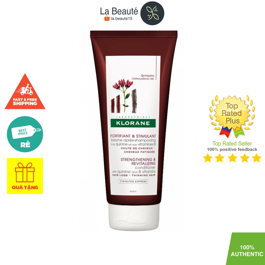Klorane Quinine Conditioner - Dầu Xả Hỗ Trợ Mọc Tóc 200ml