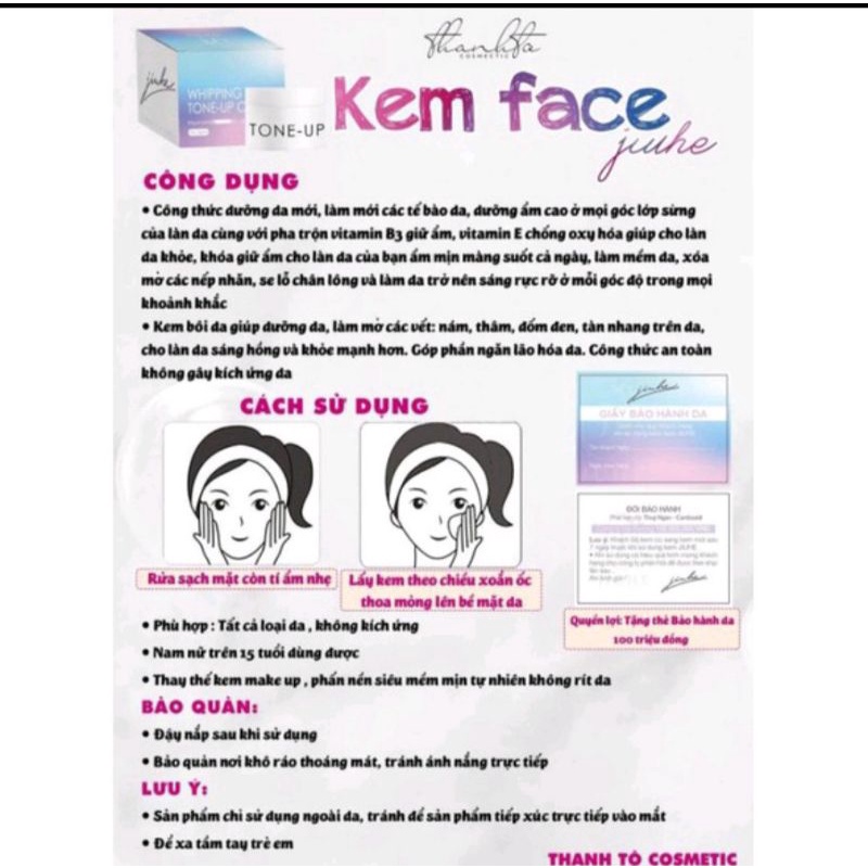 Kem Face Jiuhe Thanh Tô Chính Hãng