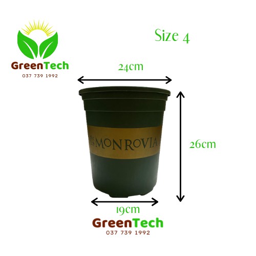 [ Giá Sỉ ] Chậu Nhựa MONROVIA 3GL Việt Nam - Chậu Trồng Cây Cảnh, Hoa