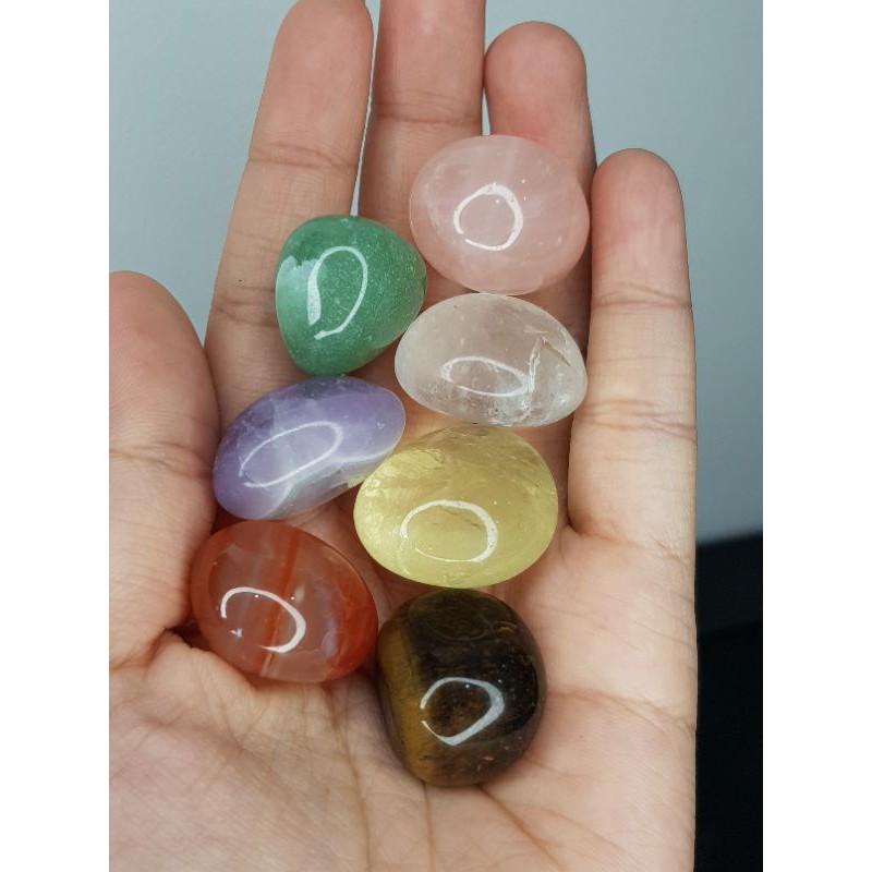 Set 7 viên đá dùng trong thanh tẩy bài Tarot, thiền định. | BigBuy360 - bigbuy360.vn