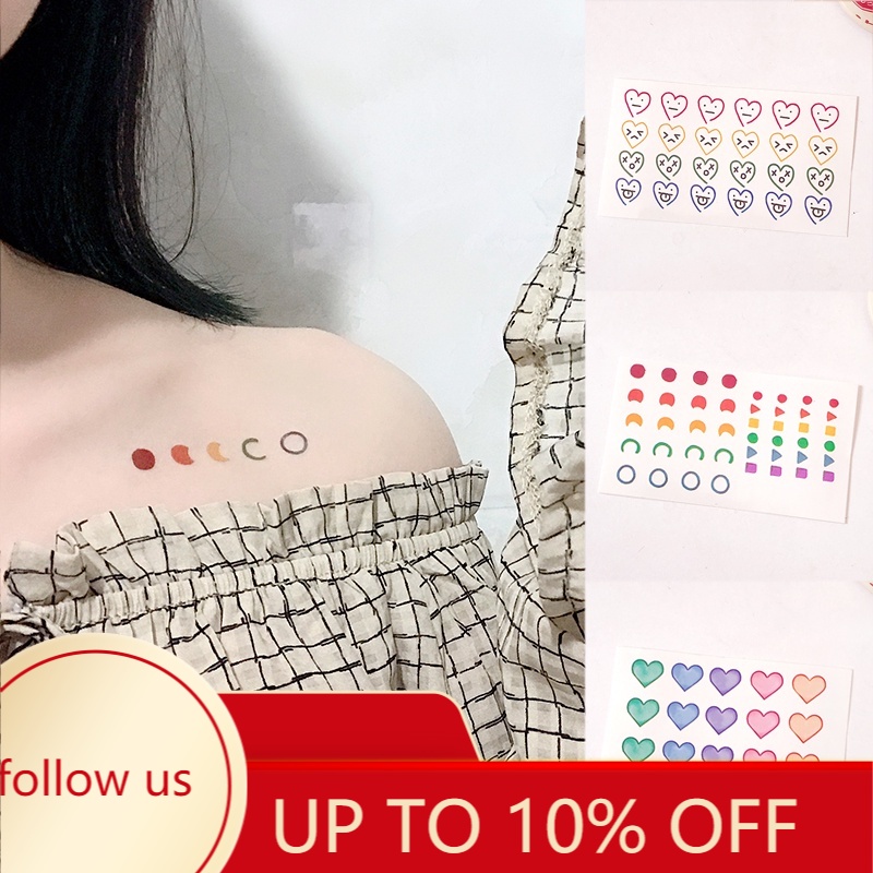 [Hàng mới về] Miếng dán hình dán chống thấm nước cá tính dành cho bạn nữ