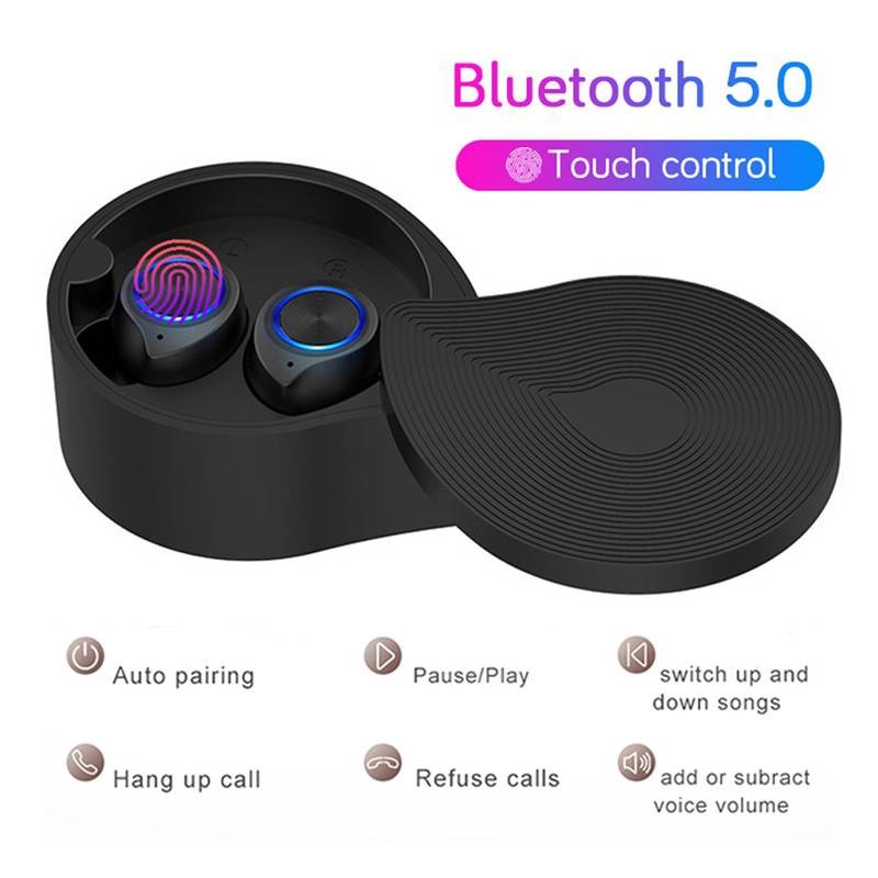 Tai Nghe Không Dây Bluetooth 5.0 Có Đèn LED Điều Khiển Cảm Ứng Tiện Dụng case airpod pro