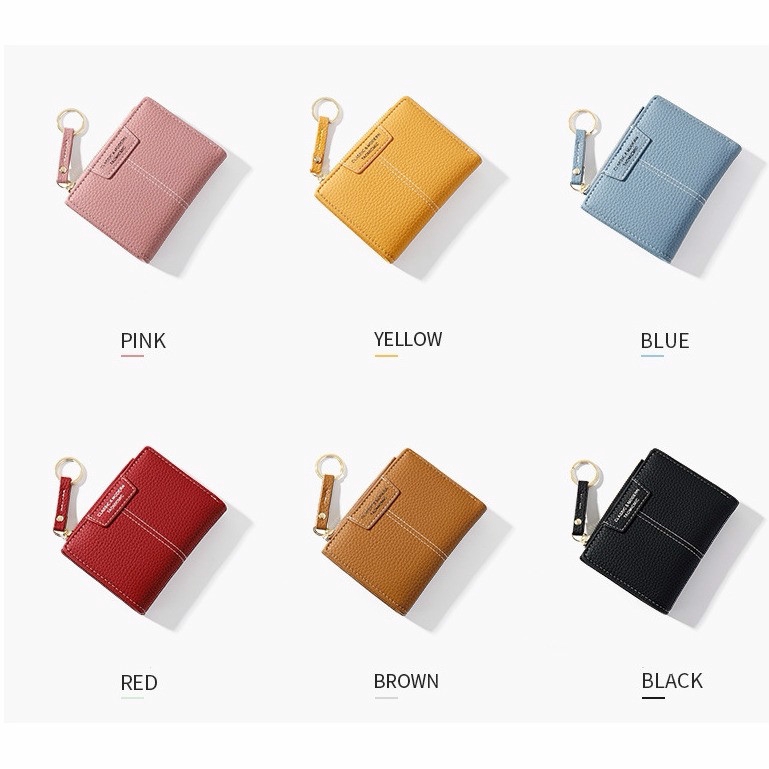 Ví cầm tay IELGY dáng ngắn nhiều ngăn thời trang cho nữ