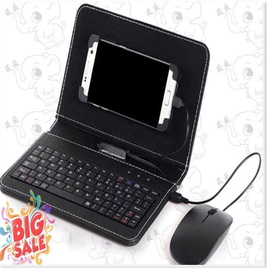 ☘ Bao da bàn phím điện thoại có chuột - dùng được cho máy android màn hình dưới 8 inch ☘