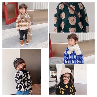 Áo nỉ lót lông dày dặn cho bé trai và gái