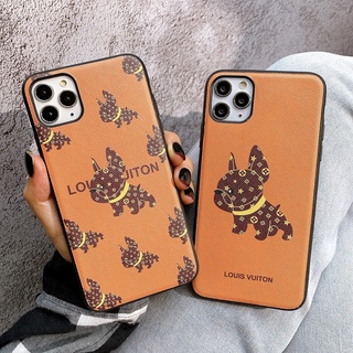 Ốp lưng da imd dành cho iphone họa tiết bull dog - n2387