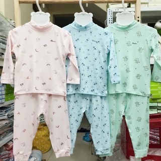 Bộ dài tay cao cổ 3cm Avaler hoạ tiết