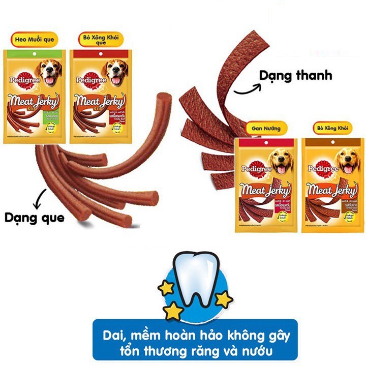 Thức Ăn Vặt Bánh Thưởng Cho Chó Pedigree Meat Jerky - Thú Cưng Của Tui