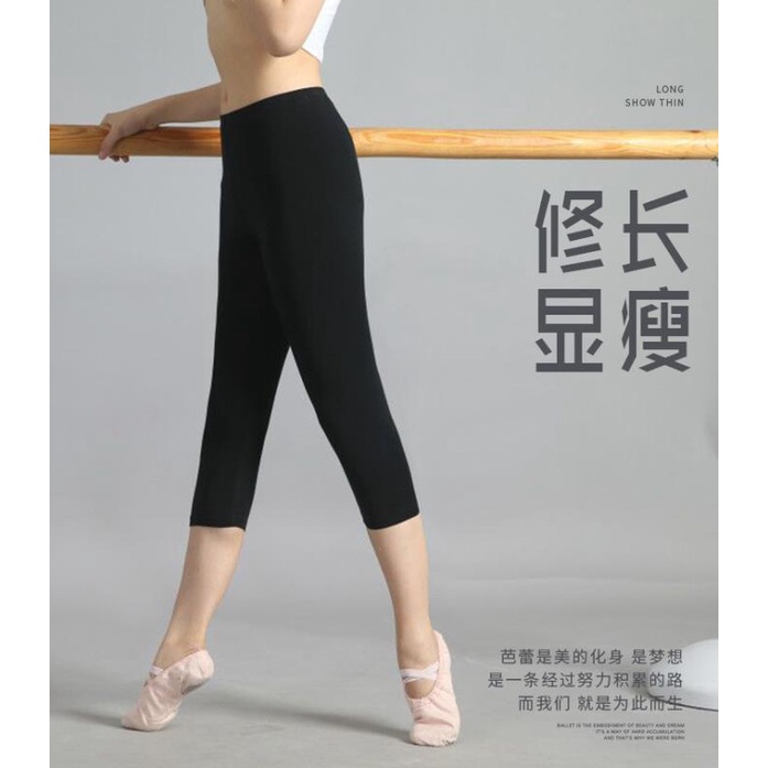 [Sanmu] Quần Lửng Ôm Dáng Tập Múa Ballet Bằng Cotton Màu Đen Cho Nữ Bán Trực Tiếp Từ Nhà Máy 1 | BigBuy360 - bigbuy360.vn