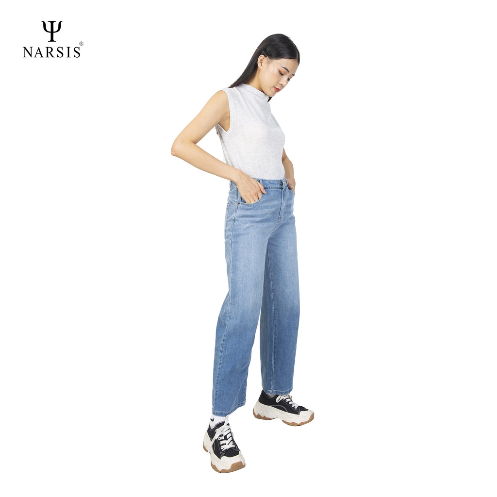 Quần Jean Nữ Ống Rộng NARSIS P9029