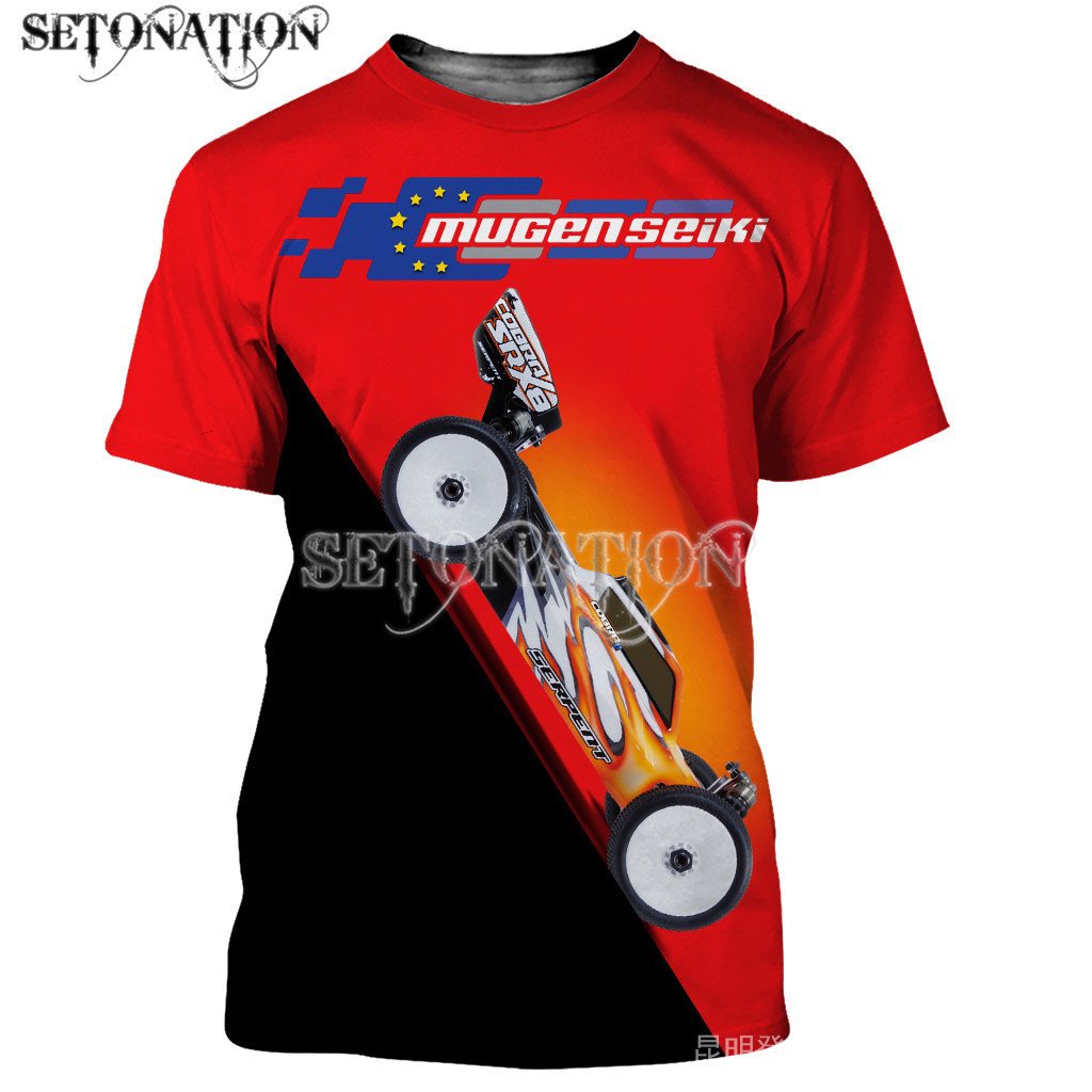 Mugen Seiki RC Sở thích nam / nữ thời trang 3D in hình áo thun giản dị phong cách Harajuku áo thun d
