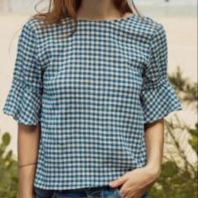Combo áo và đầm nữ caro