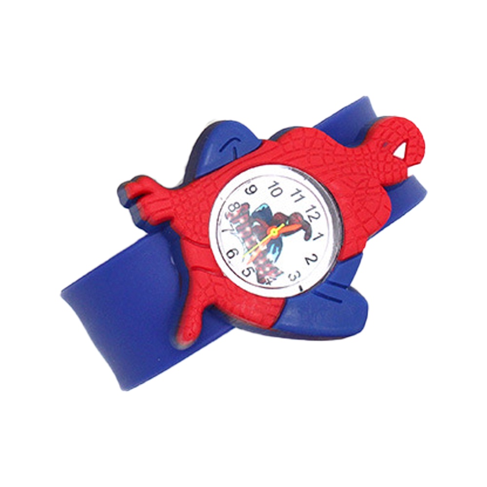 Đồng hồ đeo tay dây silicon thiết kế hình người nhện