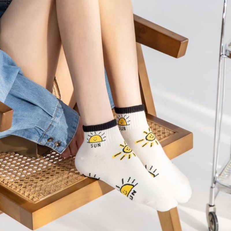 Vớ tất cổ ngắn hoa mặt trời gấu wow