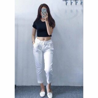 QUẦN BAGGY CHẤT KAKI THUN DÂY NÚT