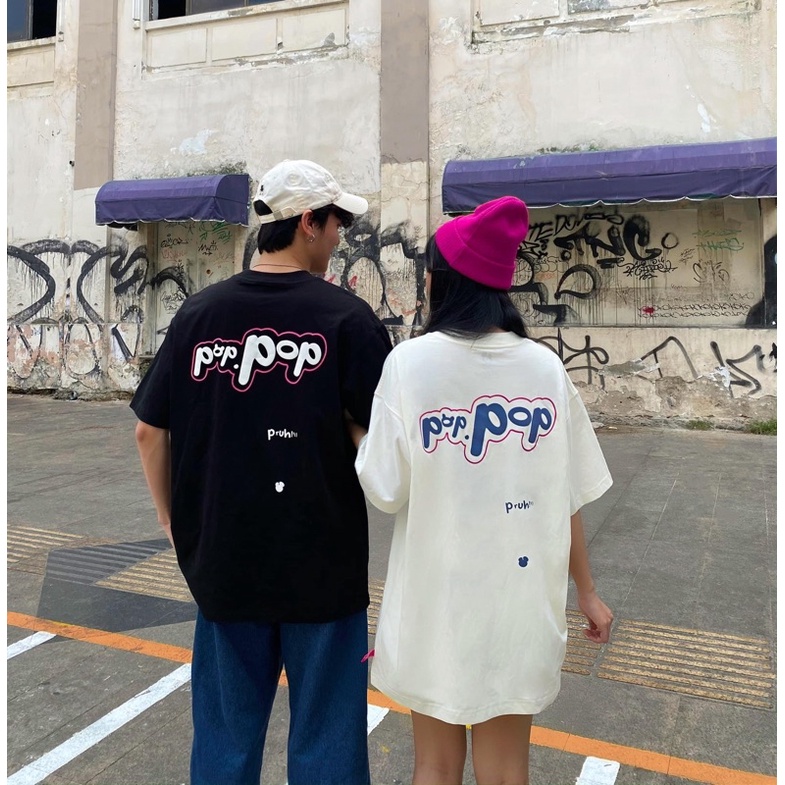 ÁO POPPOP BUBLLE LOGO TSHIRT CREAM,BLACK,WHITE