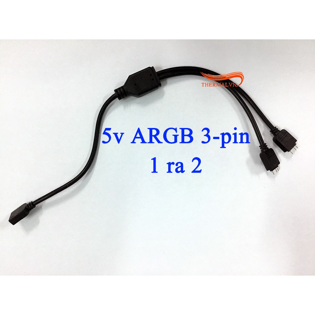 Dây chia RGB 12v 4-pin và dây chia ARGB 5v 3-pin - Mở rộng chân cắm đèn RGB