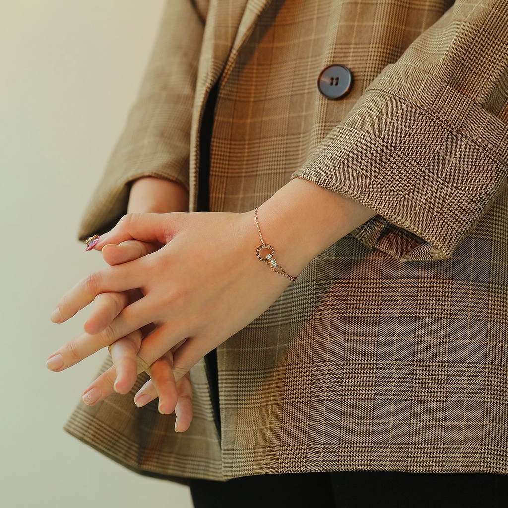 Mới Vòng Đeo Tay Bằng Thép Không Gỉ Thời Trang Sành Điệu Cho Nữ