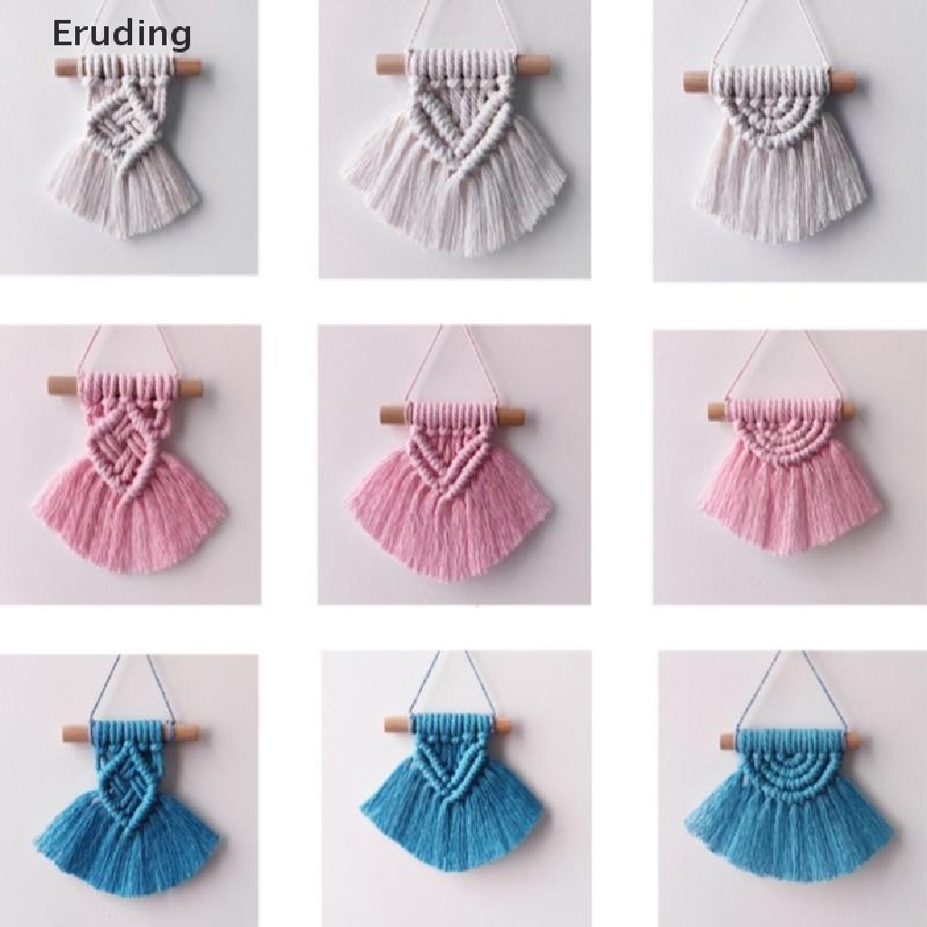 [Eruding] Thảm Macrame Đan Tay Tua Rua Treo Trang Trí Phong Cách Bohemia