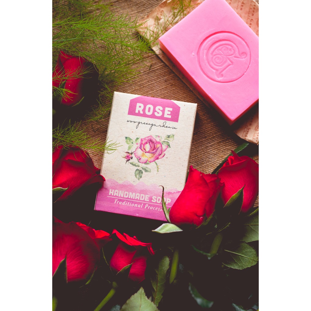 Xà phòng handmade Hoa Hồng từ Green Garden