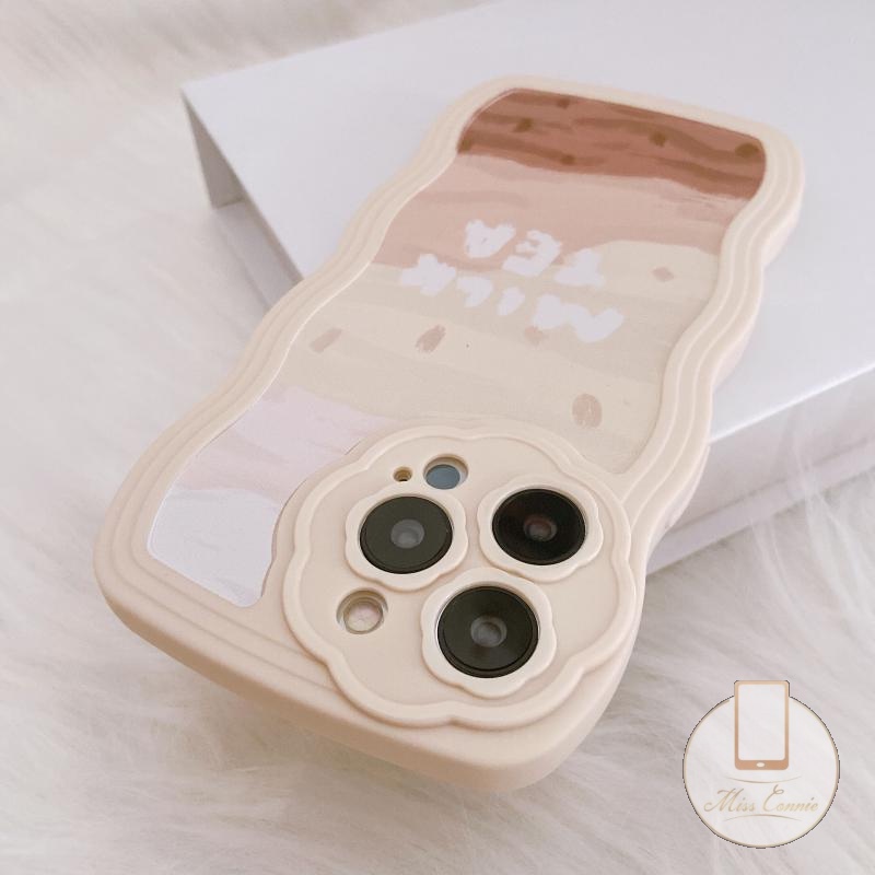 Ốp Điện Thoại Mềm Họa Tiết Trà Sữa Thời Trang Cho iPhone 7 Plus 8 Plus 11 12 13 Pro Max XR SE 2020 X XS Max 11Pro Max