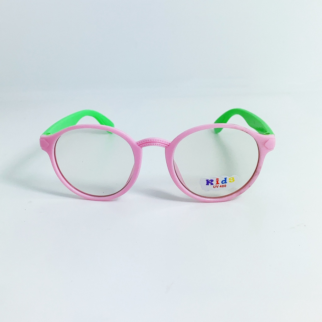 Kính giả cận trẻ em cao cấp JJ5806 gọng nhựa, kiểu kính hình tròn đáng yêu dành cho bé trai và bé gái từ 1 tới 5 tuổi