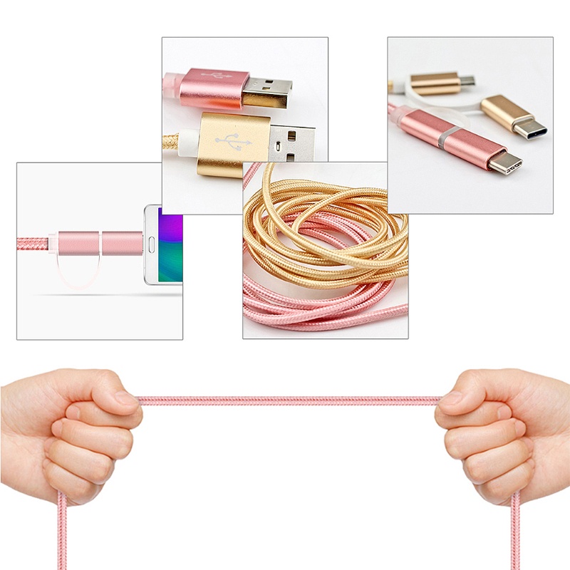 Cáp ChuyểN ĐổI 2 Trong 1 USB 2.0 Sang USB 3.1, DàI 1M Cho Nhà / Văn PhòNg